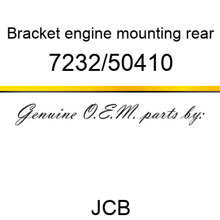Bracket, engine mounting rear 7232/50410