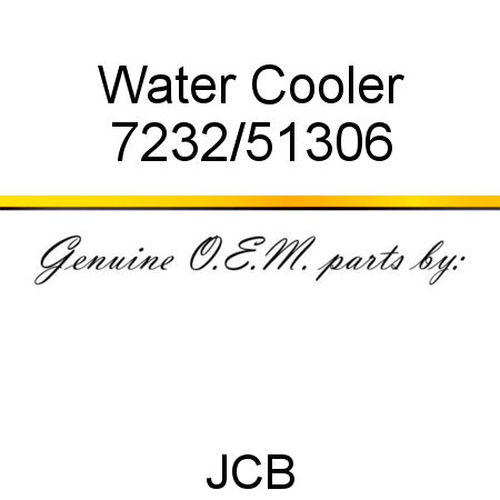 Water Cooler 7232/51306