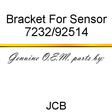 Bracket, For Sensor 7232/92514