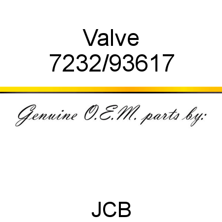 Valve 7232/93617