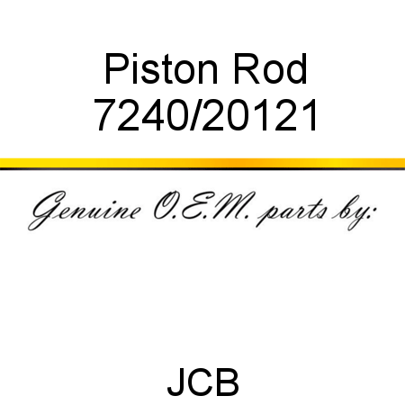 Piston Rod 7240/20121