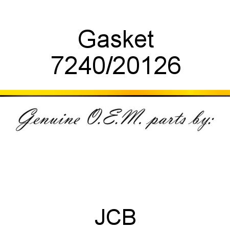 Gasket 7240/20126