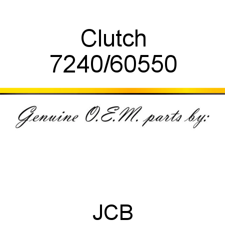 Clutch 7240/60550