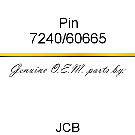 Pin 7240/60665