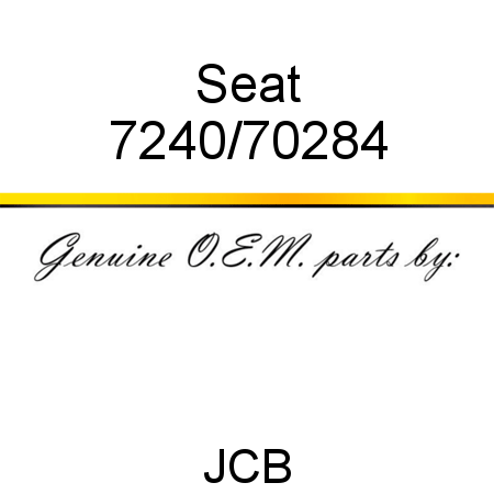 Seat 7240/70284