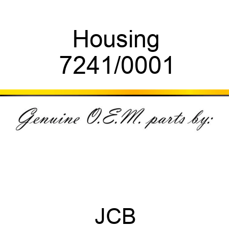 Housing 7241/0001