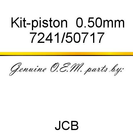 Kit-piston, +0.50mm 7241/50717