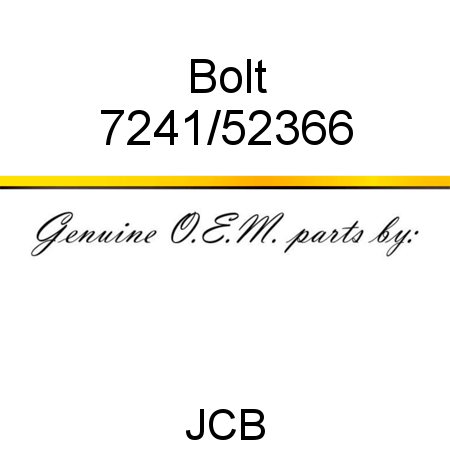 Bolt 7241/52366