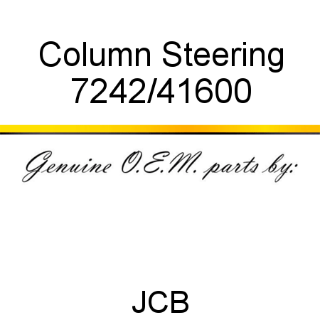 Column, Steering 7242/41600