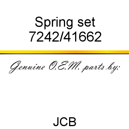 Spring, set 7242/41662