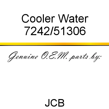 Cooler, Water 7242/51306