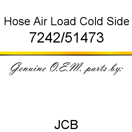 Hose, Air, Load, Cold Side 7242/51473