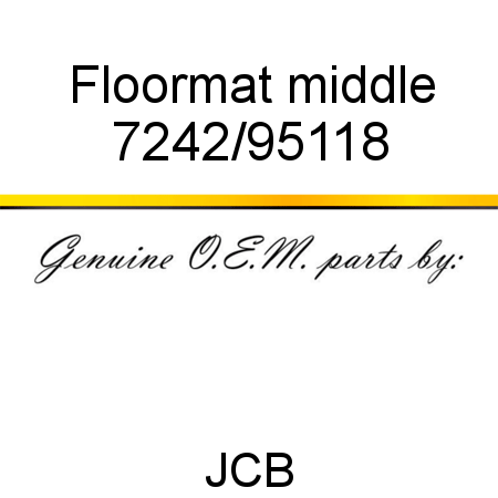 Floormat, middle 7242/95118
