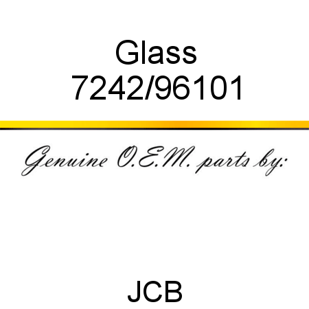 Glass 7242/96101