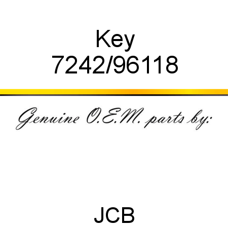 Key 7242/96118