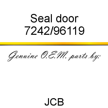 Seal, door 7242/96119