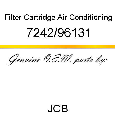 Filter, Cartridge, Air Conditioning 7242/96131