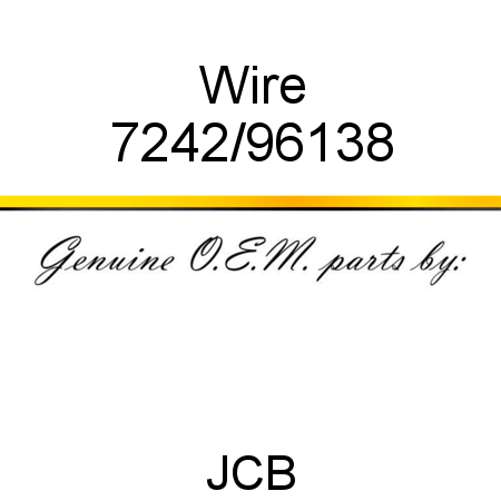 Wire 7242/96138