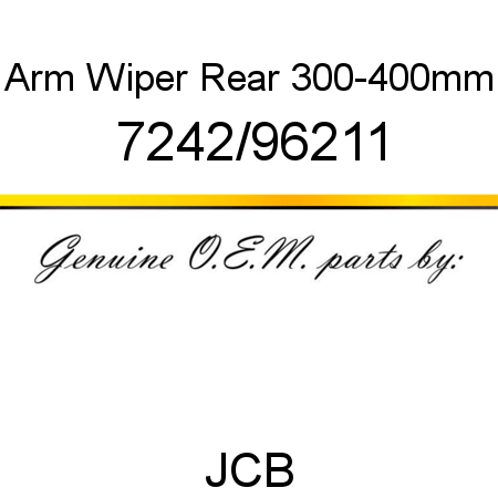 Arm, Wiper Rear, 300-400mm 7242/96211