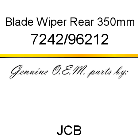 Blade, Wiper Rear, 350mm 7242/96212
