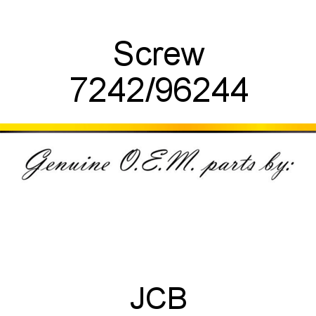 Screw 7242/96244