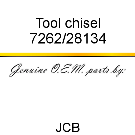 Tool, chisel 7262/28134