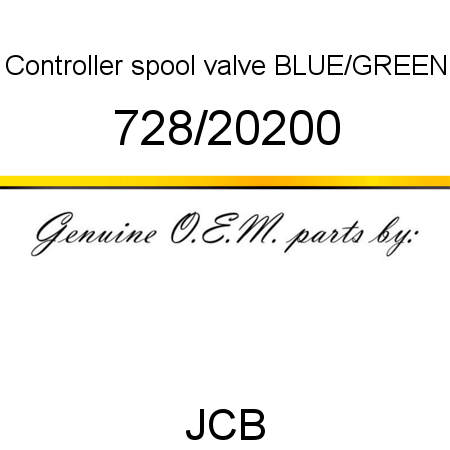 Controller, spool valve, BLUE/GREEN 728/20200