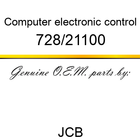 Computer, electronic control 728/21100