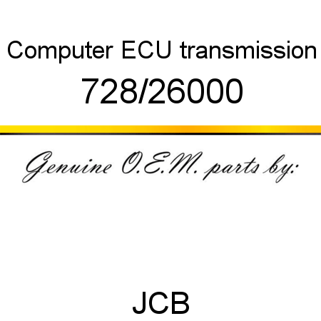 Computer, ECU, transmission 728/26000