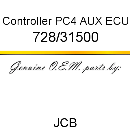 Controller, PC4 AUX ECU 728/31500