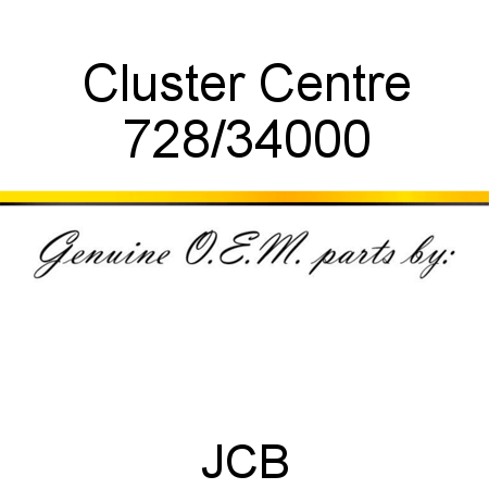 Cluster, Centre 728/34000