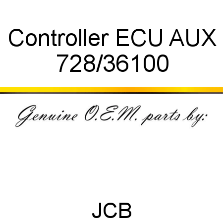 Controller, ECU AUX 728/36100
