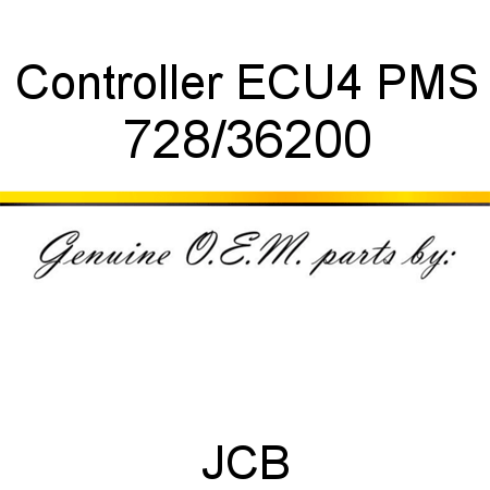 Controller, ECU4 PMS 728/36200