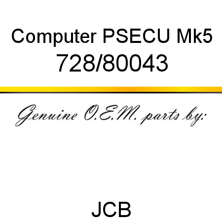 Computer, PSECU Mk5 728/80043