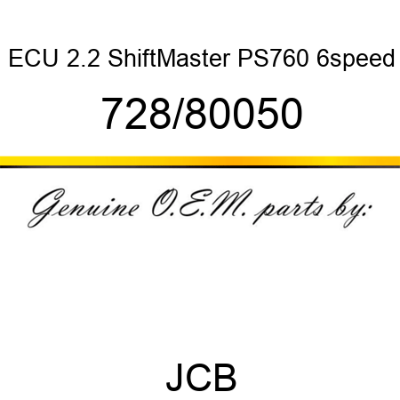 ECU 2.2 ShiftMaster PS760 6speed 728/80050