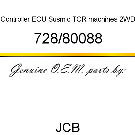 Controller, ECU Susmic, TCR machines 2WD 728/80088