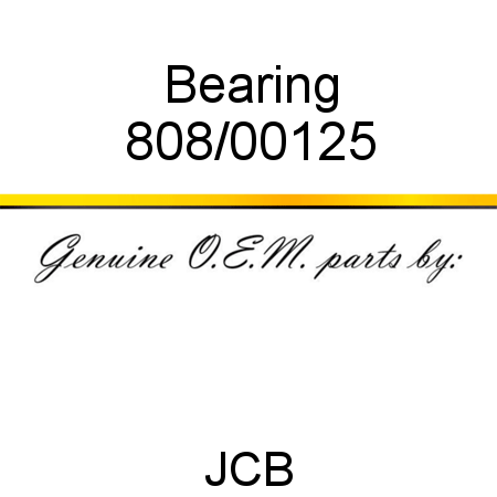 Bearing 808/00125