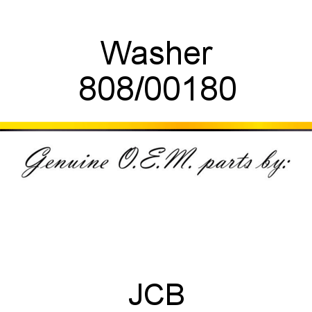 Washer 808/00180