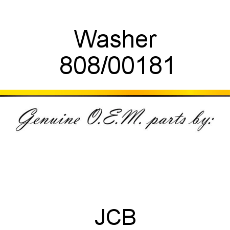 Washer 808/00181