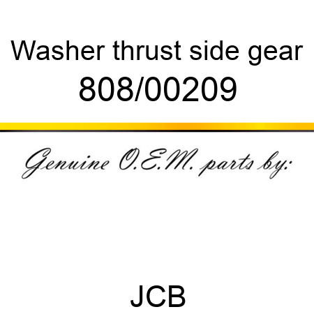 Washer, thrust, side gear 808/00209