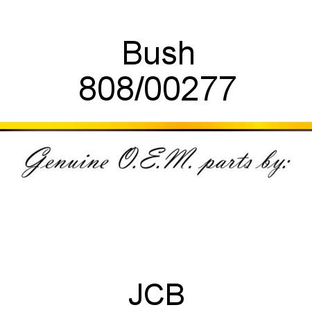 Bush 808/00277