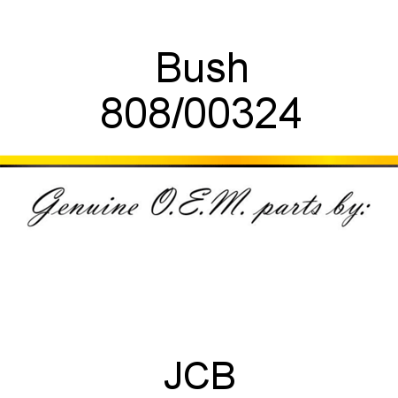 Bush 808/00324