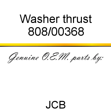 Washer, thrust 808/00368