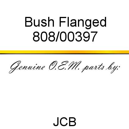 Bush, Flanged 808/00397