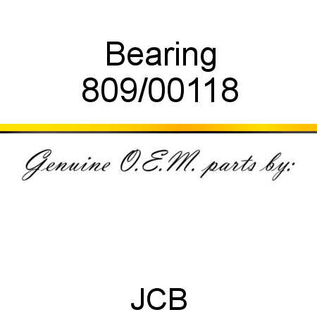 Bearing 809/00118