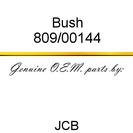 Bush 809/00144