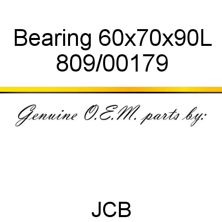 Bearing, 60x70x90L 809/00179