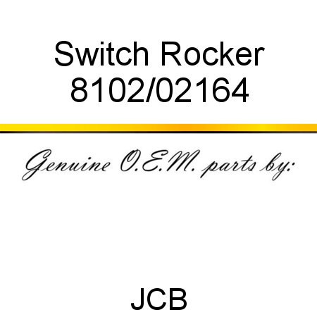Switch, Rocker 8102/02164