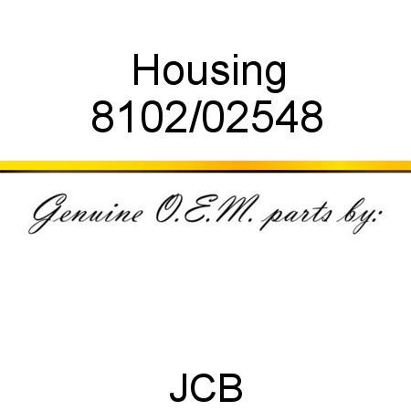 Housing 8102/02548