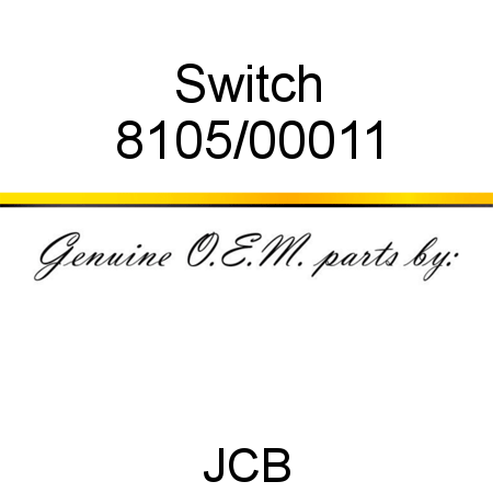 Switch 8105/00011